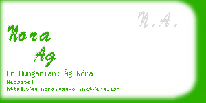 nora ag business card